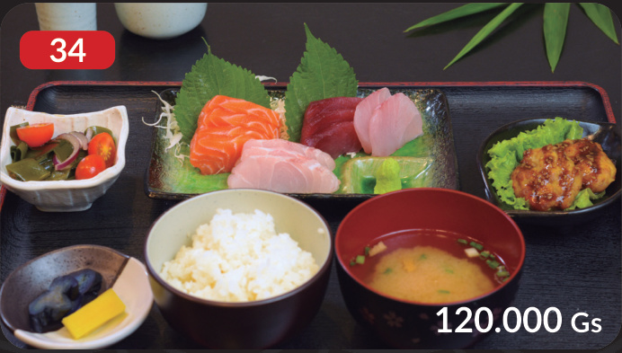 Menú Sashimi