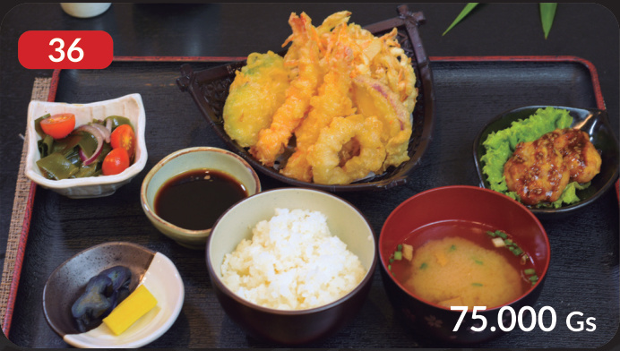Menú Tempura