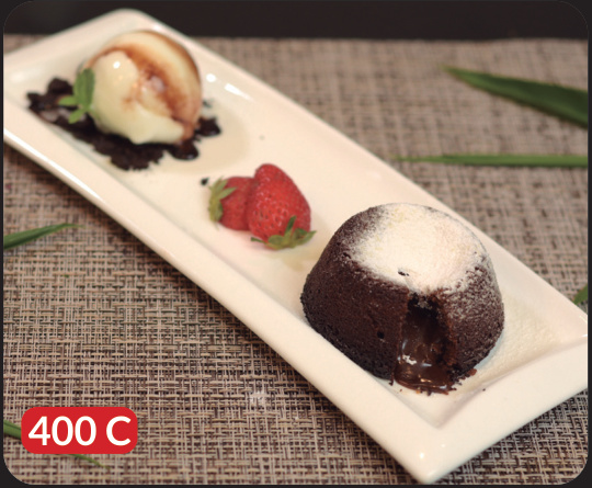 Volcan de chocolate