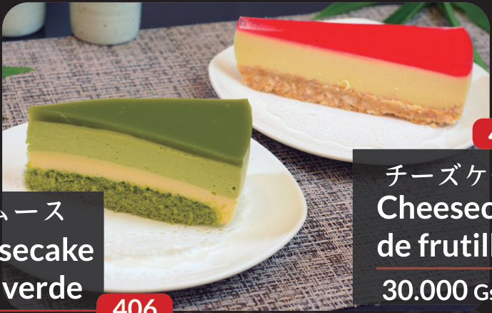 Cheesecake de té verde
