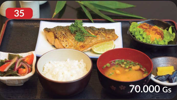 Menú Yakizakana