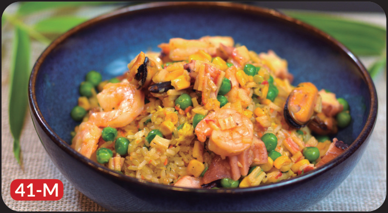 Yakimeshi de mariscos