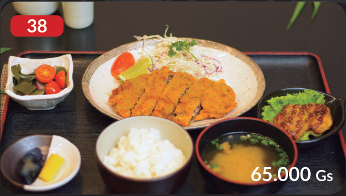 Menú Gyu katsu